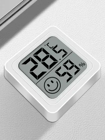 LCD Digital Thermometer Hygrometer Indoor Room Electronic Temperature Humidity Meter Sensor Gauge Weather Station For Home ﻿
