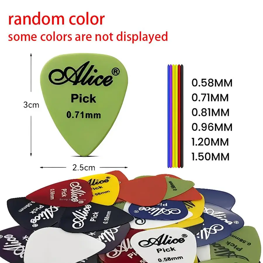 20/50/100pcs Colorful Guitar Plectrum, Standard Guitar Picks for Home Casual Playing, Band Stage Performance, Music Lovers XJM