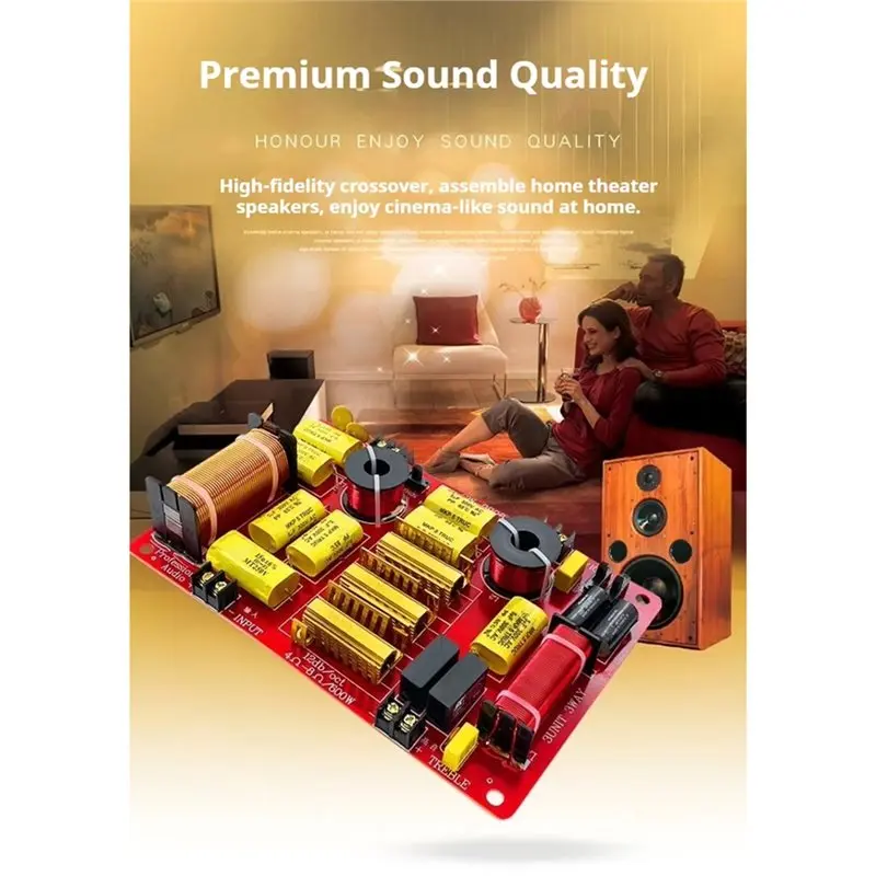 【A17Z】For High Fidelity HIFI Three Way Speaker Crossover For High Power Three Way Frequency Division DIY 3 Units Speaker