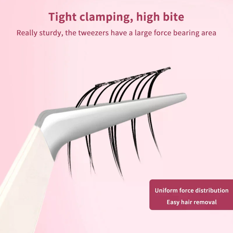 ステンレス鋼まつげエクステンションピンセット 3D 正確なクリップまつげエクステンションツールプロ用メイクアップツール