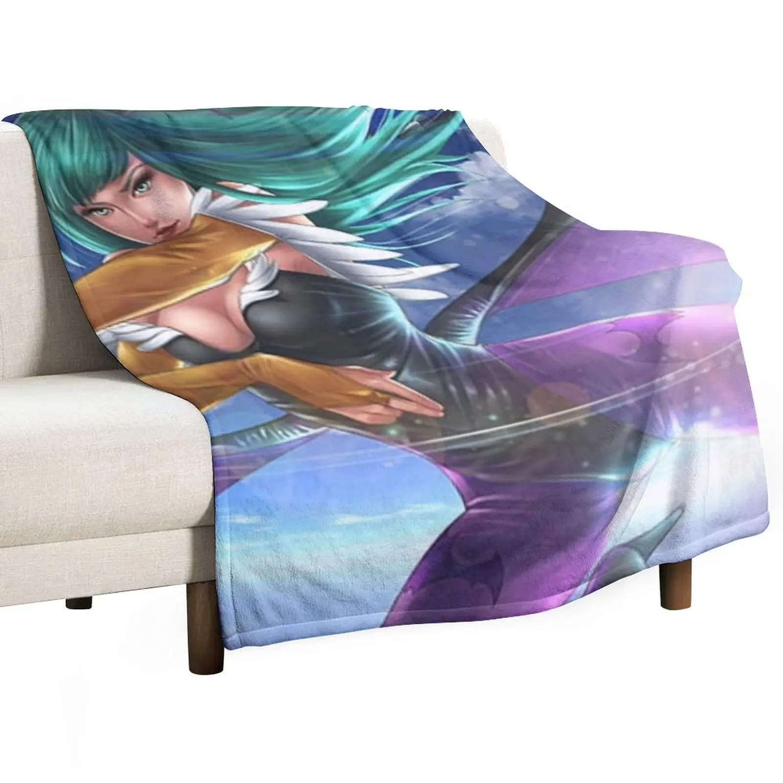 Cute Morrigan Aensland Throw Blanket Thins Warm Blankets