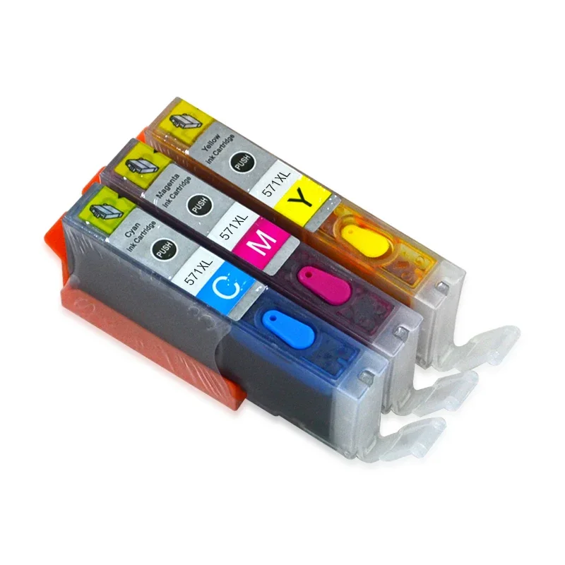 New Refill PGI-570 CLI-571 Ink Cartridge Compatible For Canon MG5750 6850 7750 MG6852 MG6853 TS5000 TS5050 TS5051