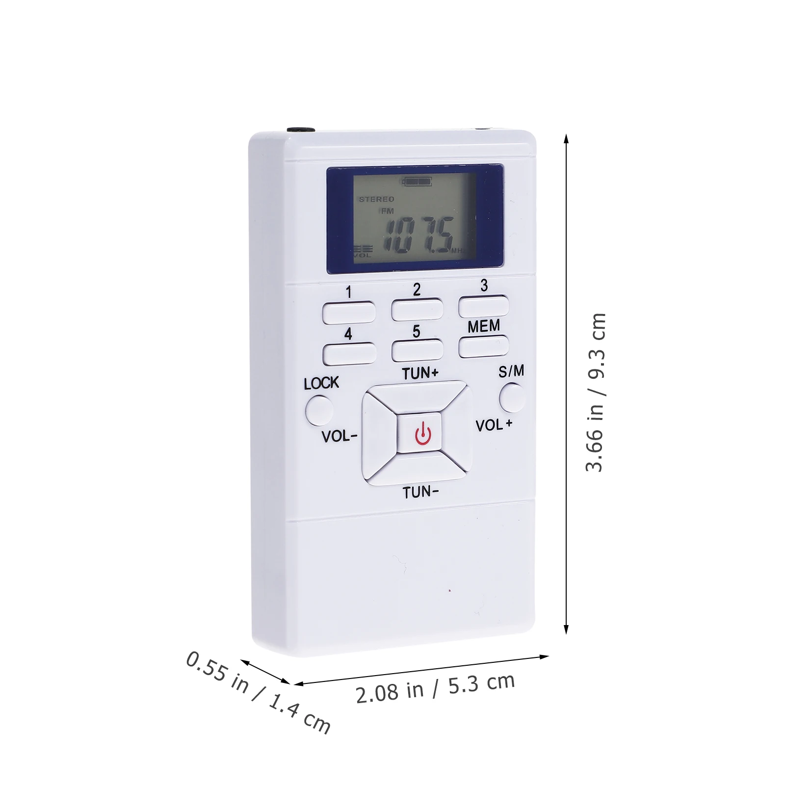 

LCD Conference Radio 31 Level Volume FM Digital Dual Channel Pocket Portable Shortwave Radio Memory Storage for Elderly Children