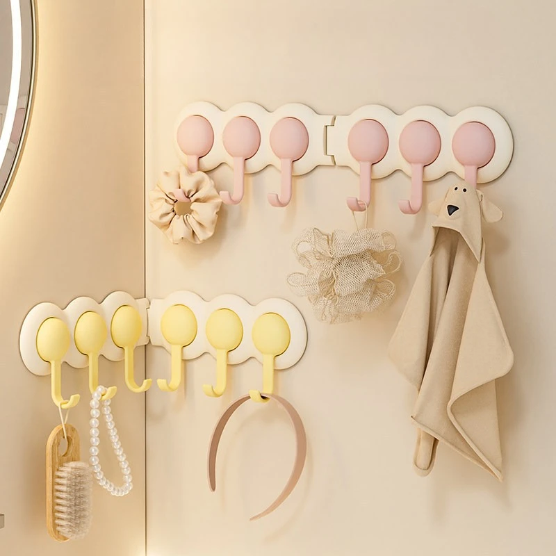 Bathroom Kitchen Corner Row Hook, Rotatable Toilet,  Entrance Wall, Corner Adhesive Hook, Non Perforated Clothes Hanging Hook