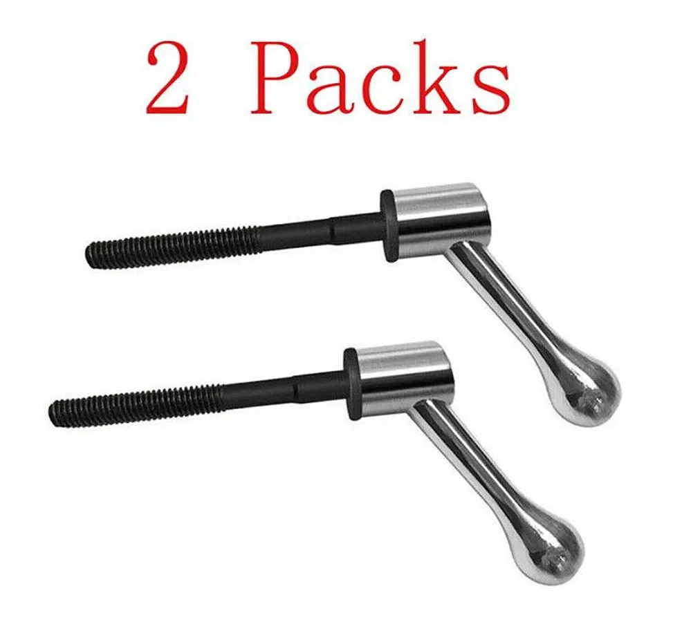 

2PCS Milling Machine Chorme Steel Table Lock Bolt Handle 5/16 Mill Tool For Bridgeport Part