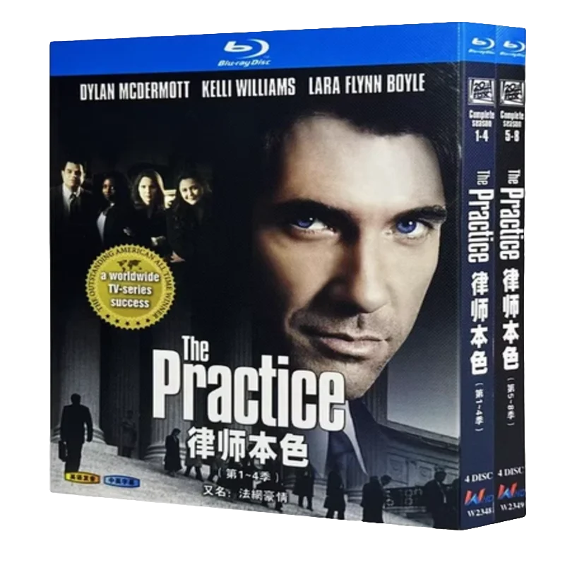 The Practice Season 1-8 BD Película TV Película 8 discos Todas las regiones Nuevo set de cajas Blu-ray Disc Pronunciación en inglés