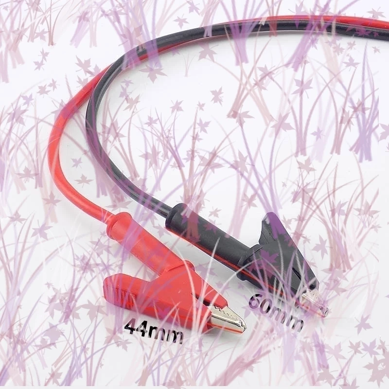 1M Clip Crocodile Wire Test Double-end Electrical Banana Plug and Alligator Lead Wire Line 15A Multimeter DIY Connector C3