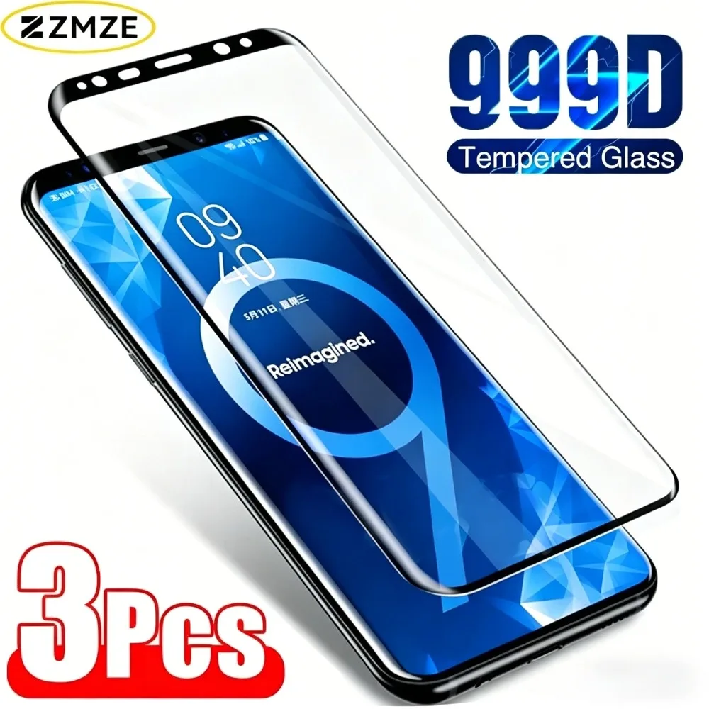 3 Stück Gehärtetes Glas für Samsung Note10 20 Ultra S26 S25 S24 S23 S22 S21 FE S20 Ultra S10 S9 S8 Plus Vollständiger Displayschutz