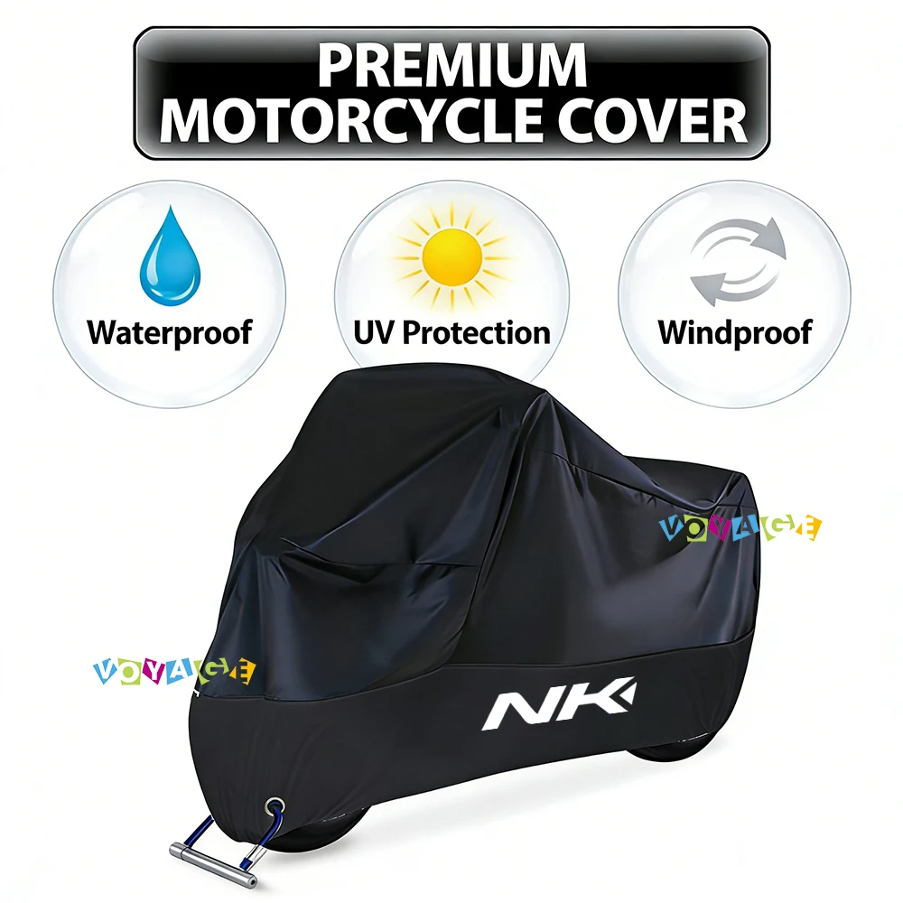 For CFmoto 125 250 300 450 675 800 NK Motorcycle Waterproof Outdoor Scooter UV Protector Dust Rain Cover Accessories