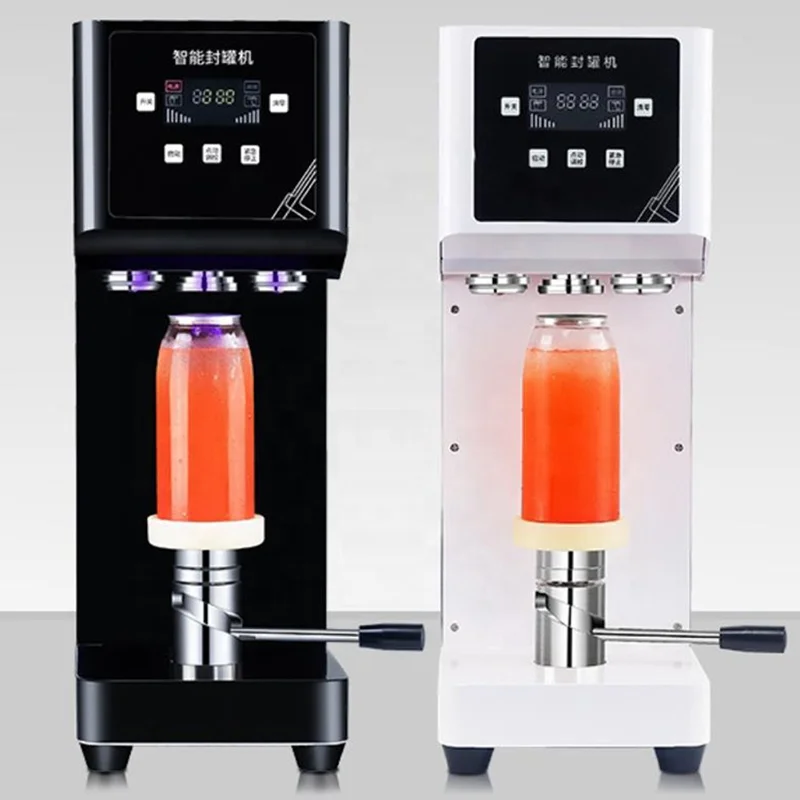 2022 Newest Soda Can Sealing hine Automatic Tin Can Sealer With Cup Holder for Bubble Tea Shop Business