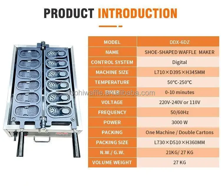 

Korean Street Food Cheese Egg Bread Shoes Waffle Maker Machine For Small Business Ideas