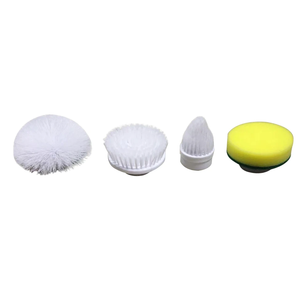 4Pcs Scrubber Replacement Brush Head Multifunctional Electric Spinning Brush Head for Cleaning Bathroom Kitchen