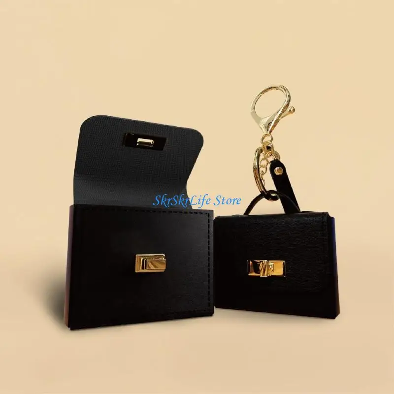 E65E Playful Keychain Compacts Design Organizers Pendant For College Students