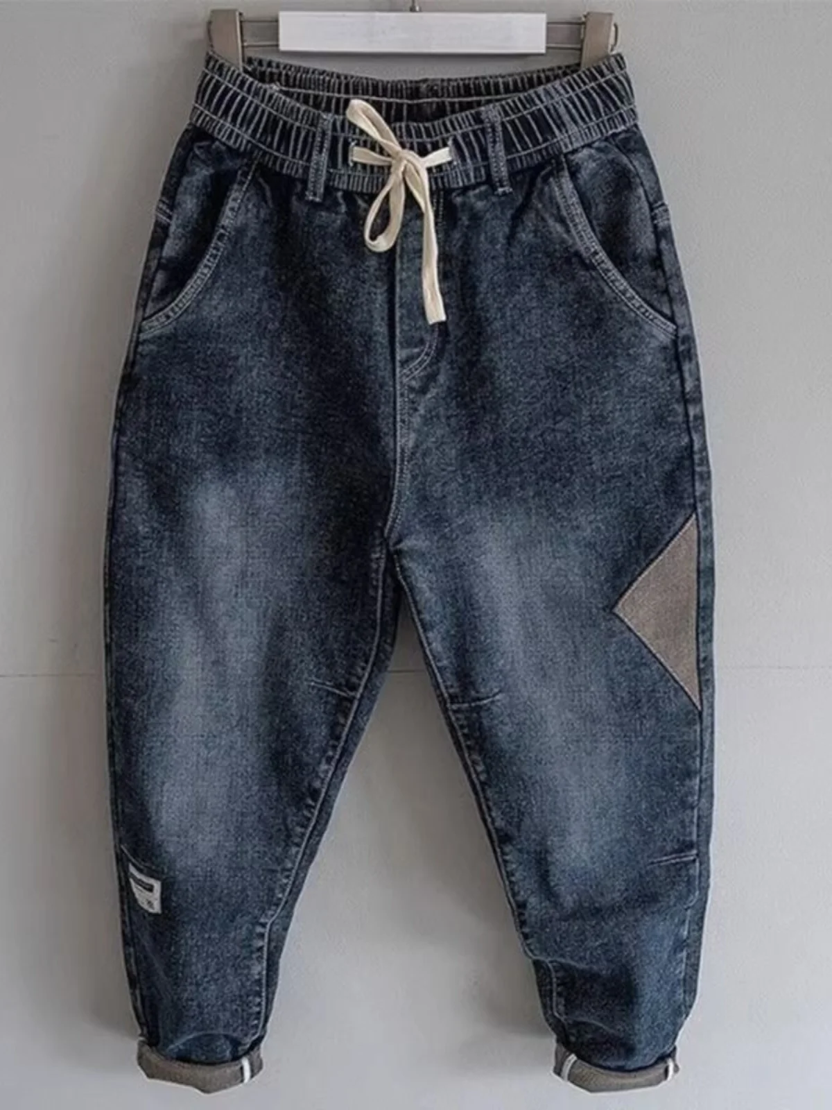 

Elastic Casual Harlan Jeans Men's Youth High Street Vintage Loose Straight Casual Small Foot Harlan Pants Autumn Winter Large...