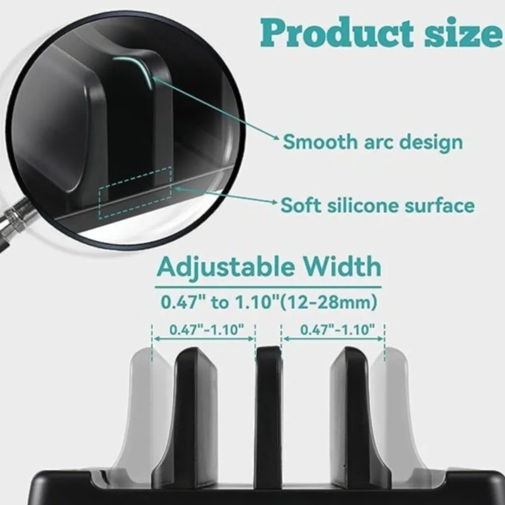 

Storage Rack Universal Tablet Stand Scalable Width Portable Laptop Stand Adjustable Plastic Vertical Stand Office Desk