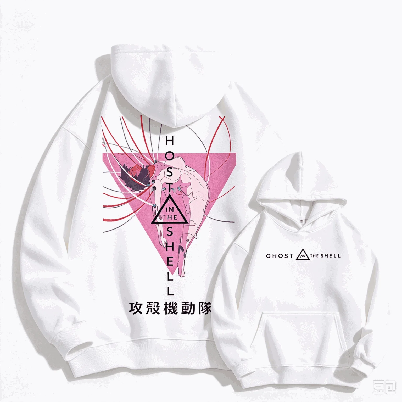 Ghost in the Shell Print hoodies Casual Loose Oversized Unisex sweatshirt Sports Graphic Retro Fashion Comfortable high quality