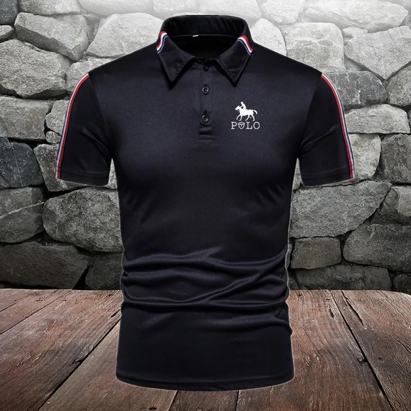 Men\'s Polo shirt short sleeved Polo shirt contrasting Polo shirt new clothing summer street casual fashion men\'s top