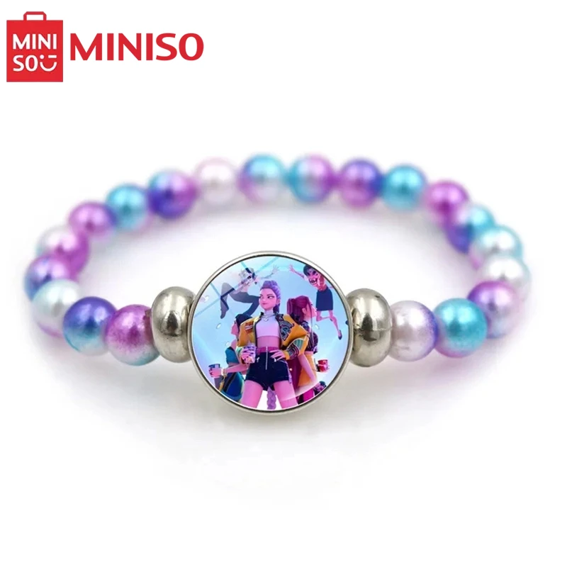 MINISO KPop شيطان الصيادين أساور الفتيات موضة مطرز معصمه لطيف الكرتون الشكل مجوهرات اكسسوارات الأطفال GiftToys #5