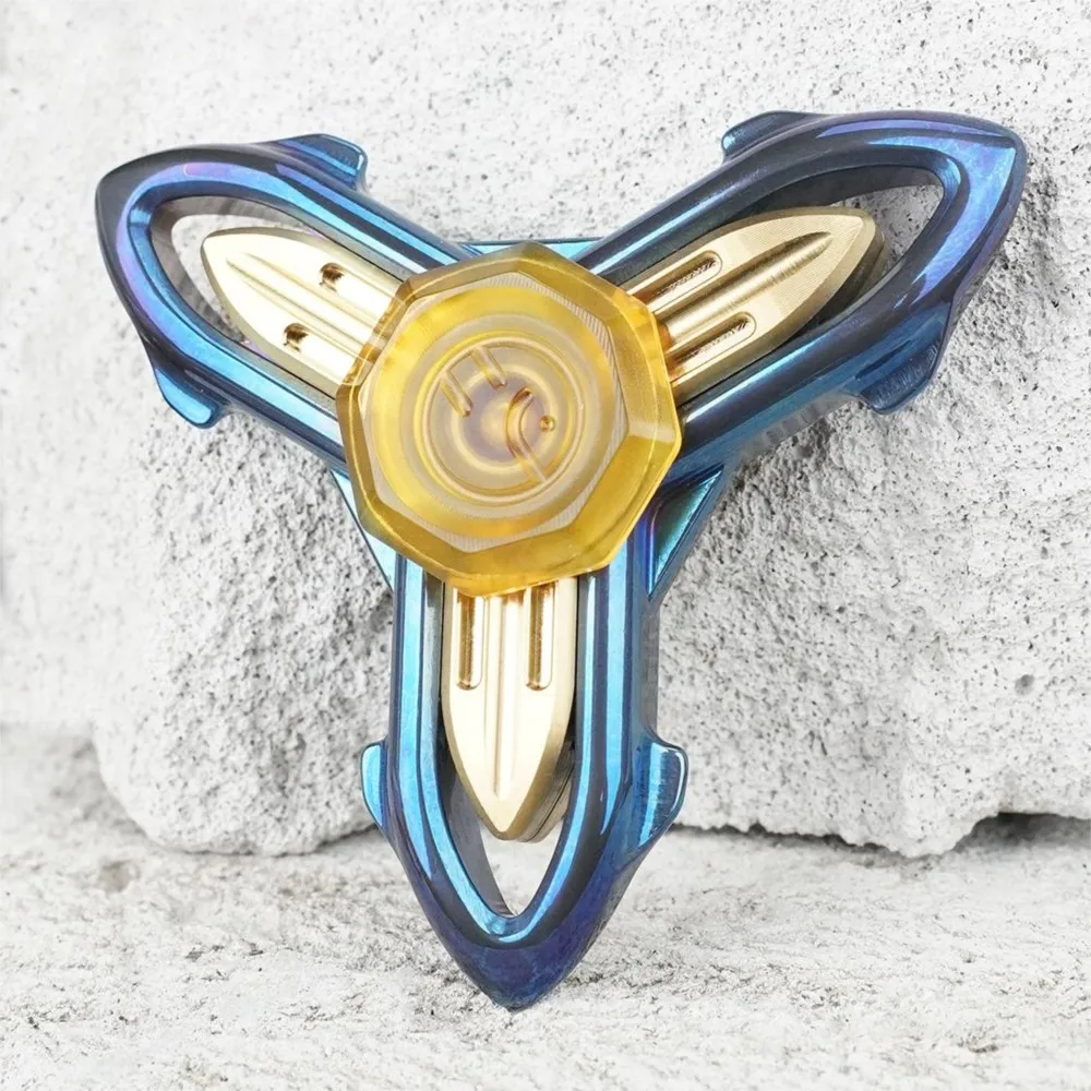 My Joys EDC Starship Fidget Spinner à trois pales, jouet anti-Stress, gyroscope à ongles ouverts, Fidget Spinner, jouets d'anxiété, modèles originaux