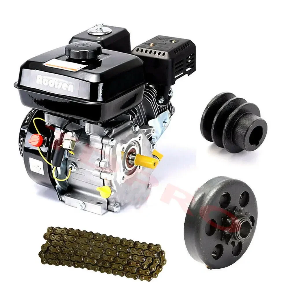 

TDPRO Go Kart 7HP 212cc OHV Horizontal Shaft Gas Engine Motor Engine Motorcycle 4 Stroke Conversion Kit For Scooters Honda GX200