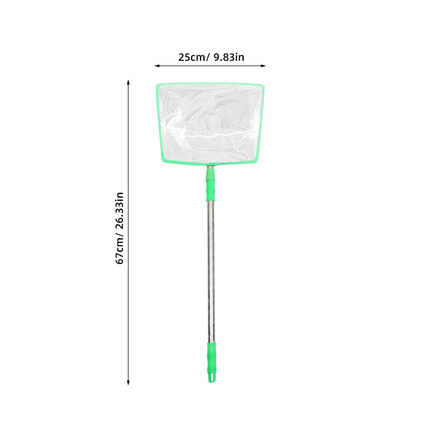 مجموعة واحدة من شبكة صيد الأسماك الاحترافية ذات المقبض القابل للسحب، تخزين سهل الحمل، صنعة ممتازة، محيطة معالجة بشكل جيد #6