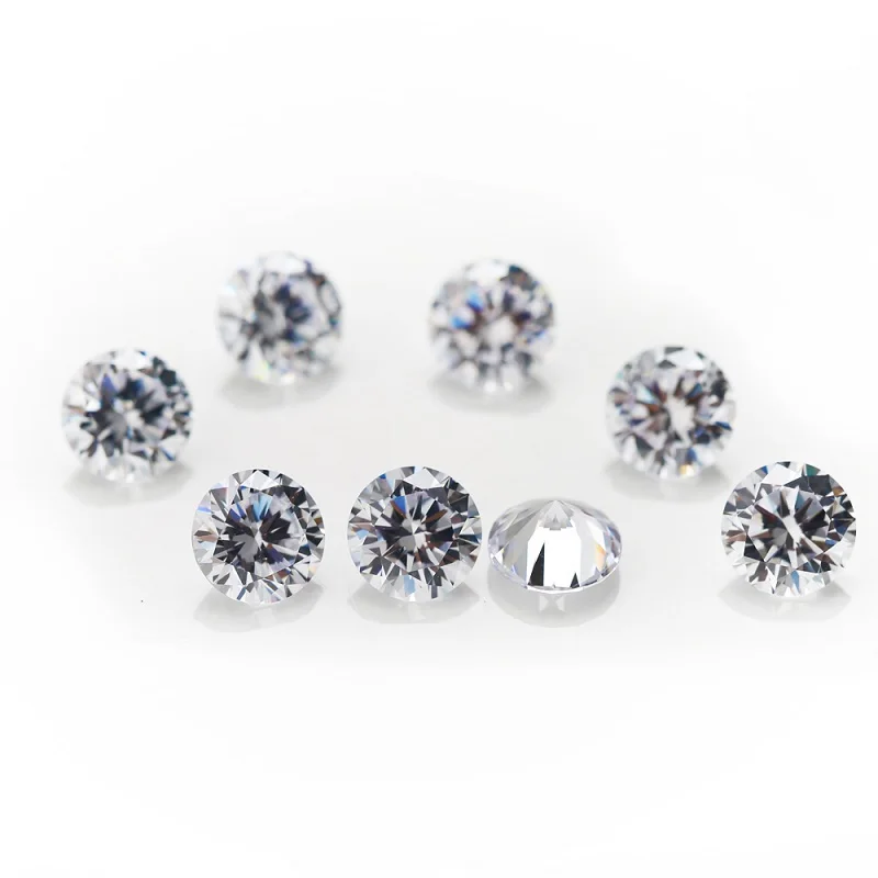 

5000pcs Size 0.7mm~2.5mm 5A Round Cut White Cubic Zirconia Stone Loose CZ Synthetic Gems For Jewelry Making