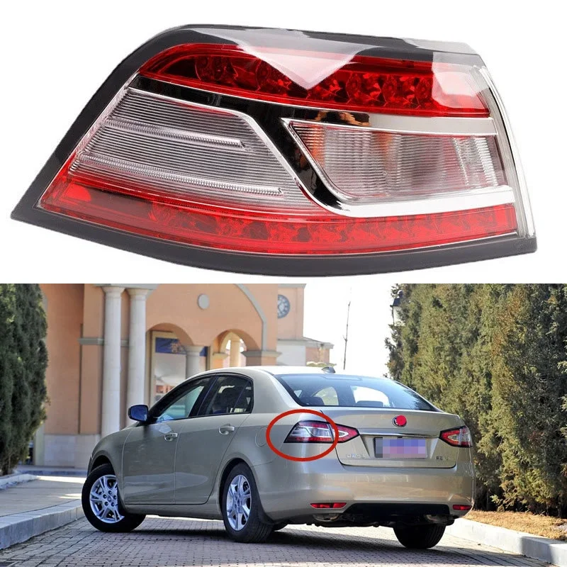 

For FAW Besturn B90 2011-2016 Car Accessories Black edge outside Tail Light Assembly Turn signal lamp parking lights Rear lamp
