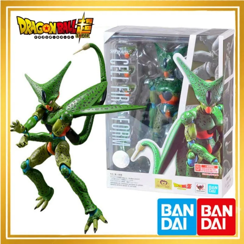 Anime Dragon Ball Z Shf Action Figure Original Bandai Shfiguarts Cell First Form Model Action Collectible Birthday Gift Toys