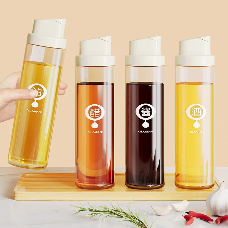 

Около 500 мл, стеклянная бутылка для масла с автоматическим открытием и закрыванием, для кухни, для домашнего использования, защита от разливов, соевый соус, уксус, бутылка для хранения приправ