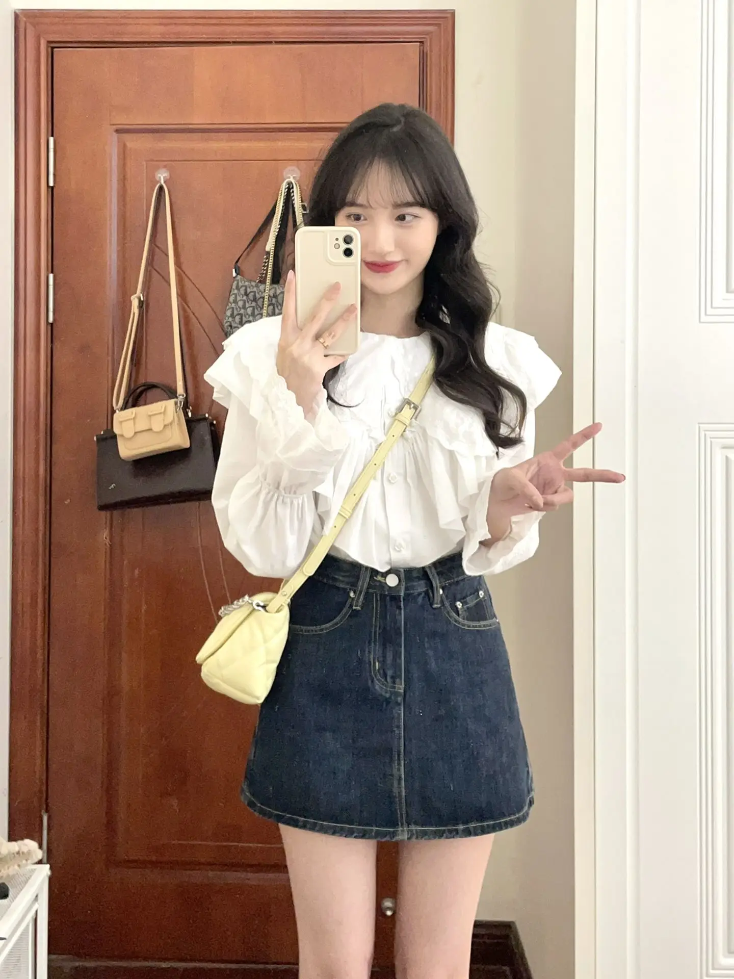 

High Waist A-Line Skirt Denim Retro Sle Women's Summer New plus Size Pear aped Body ort Skirt Pants