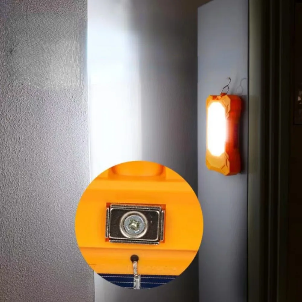 Nieuwe Oplaadbare Zonne-Schijnwerper Buiten Draagbare Led Reflector Spotlight Oplaadbare Projector Schijnwerper Constructie Lamp