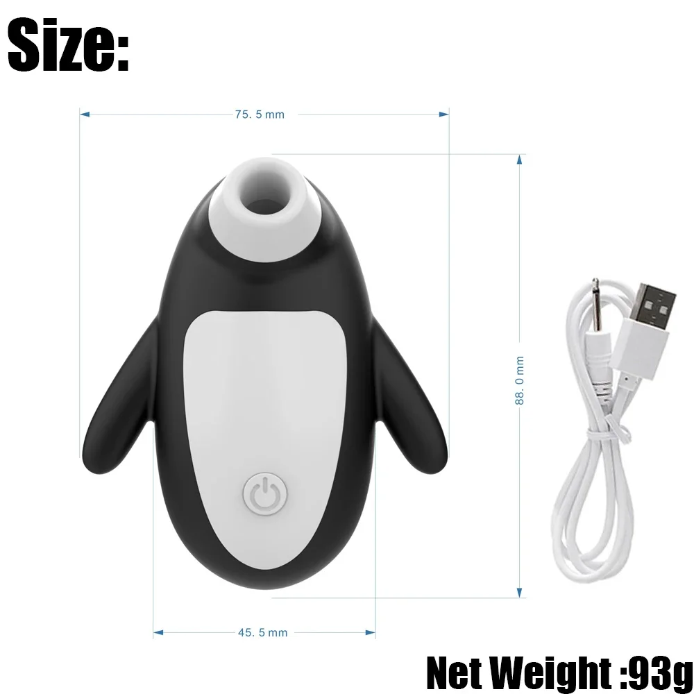 Rechargeable  Oral Sucking Vibrator for Women Clitoral Nipple Stimulator with 10 Powerful Vibration Modes