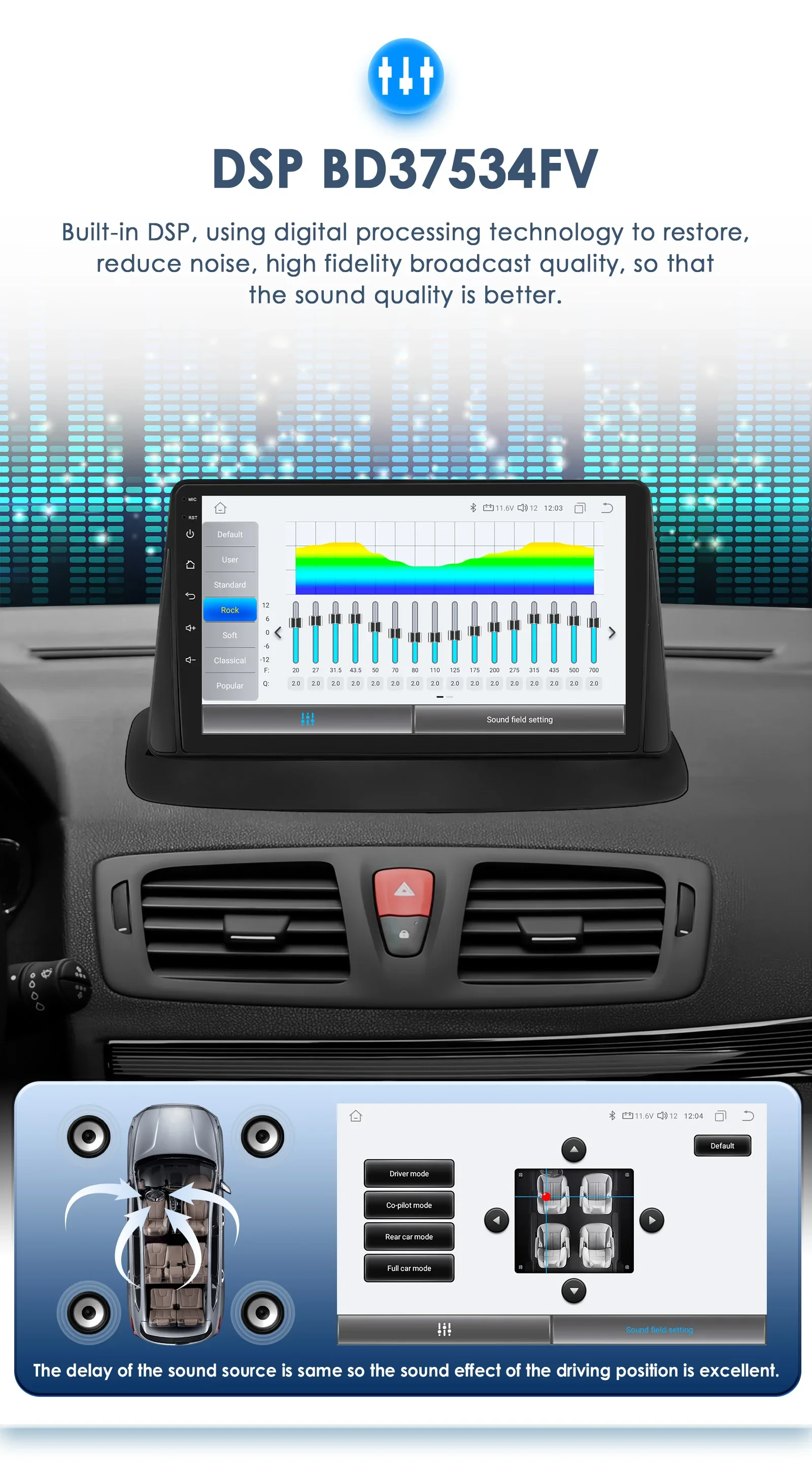 Hizpo 9'Carplay 4G AI Systeme Autoradio für Renault Megane 3 Fluence Samsung SM3 2008-2014 Multimedia Video Player GPS Autoradio – Detail 10