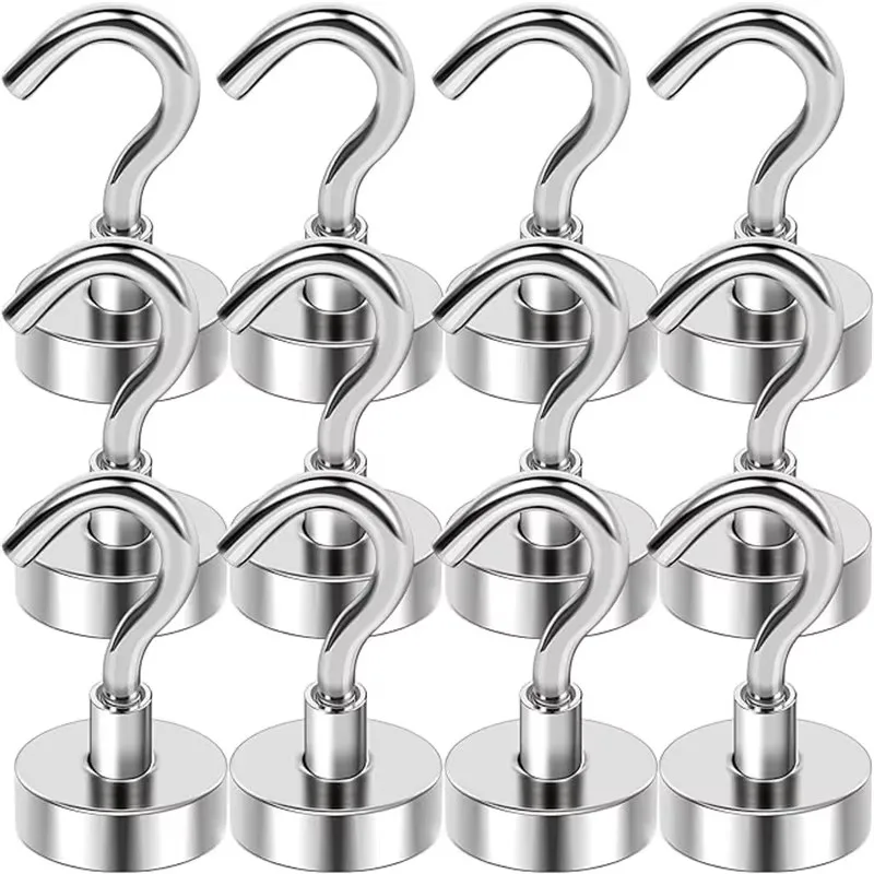 1/2/3/4/6/8pcs Forti Ganci Magnetici Gancio Portaoggetti Multiuso di Stoccaggio Per La Casa Cucina Bar di Stoccaggio Chiave Appeso gancio
