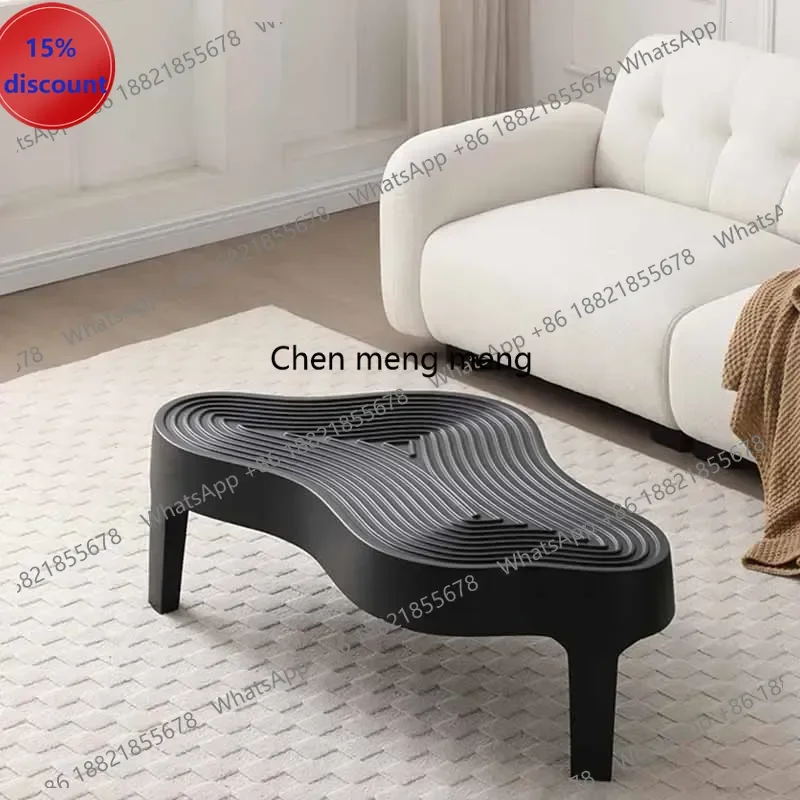 

Журнальный столик M182 для спальни, роскошный, современный, для гостиной, низкий, черный, для квартиры, мебель для дома