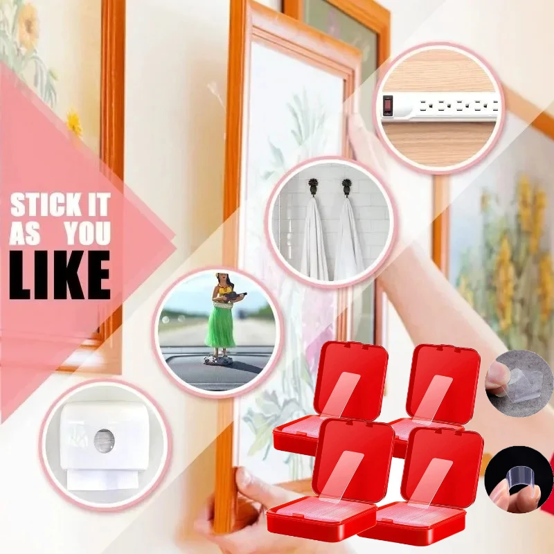 Super Strong Double Sided Adhesive Tape Transparent Wall Stickers Water Proof Household Products Adhesives  Gadget Waterproof