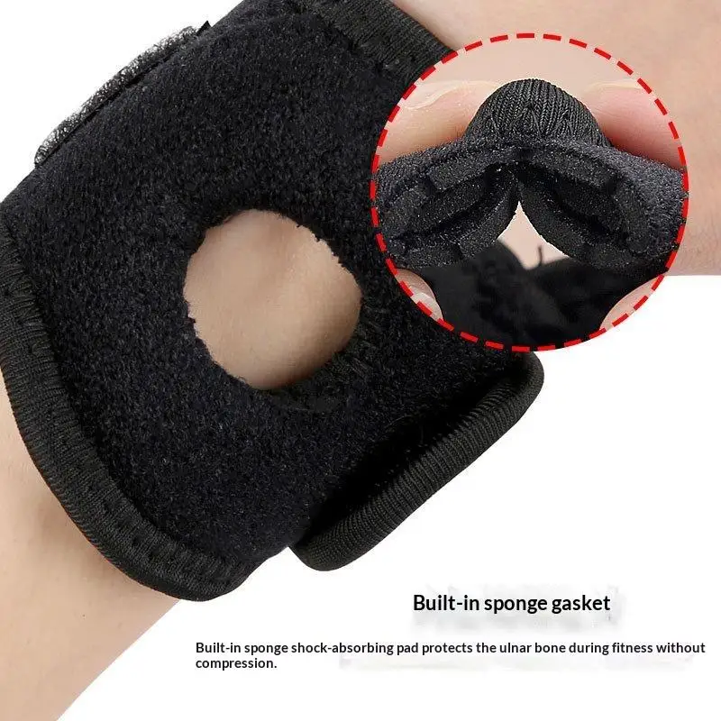 1Pc Wrist Wrap Compression Brace With Padded Hole For TFCC Tears Carpal Tunnel Working Out Ulnar Wrist Support Belt
