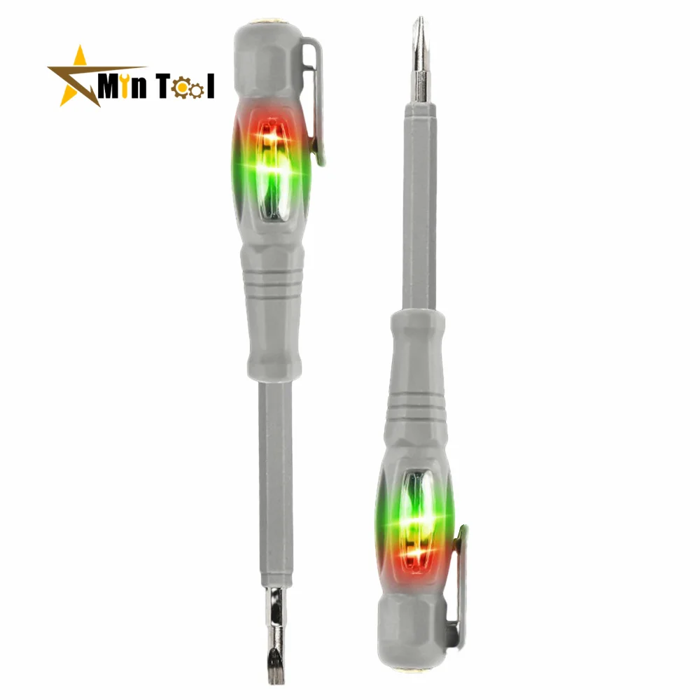 AC24-250V Neon Bulb Indicator Meter Electric Pen Insulated Highlight Pocket Tester Pen Screwdriver for Electrician Tool