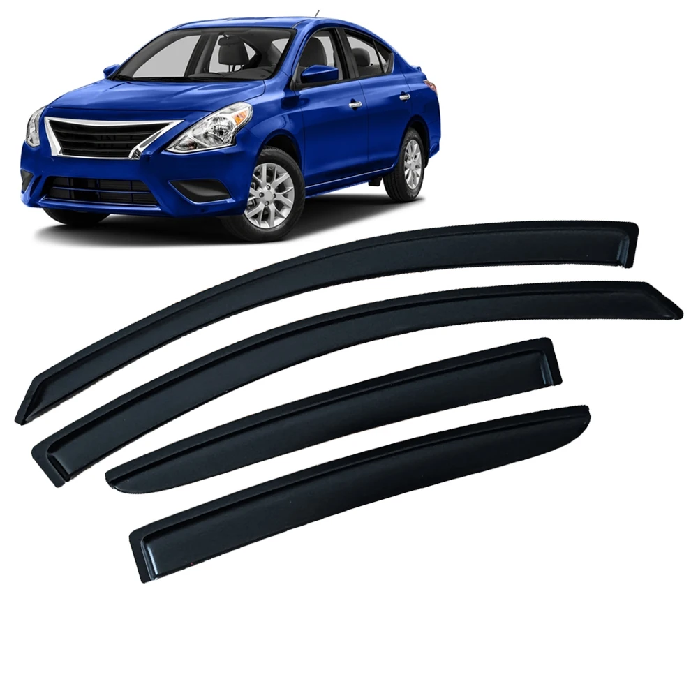 

Window Visor for NISSAN VERSA N17 SEDAN 2012 2013 2014 2015 2016 2017 2018 2019 Wind Deflectors Rain Guards Door Visor Vent