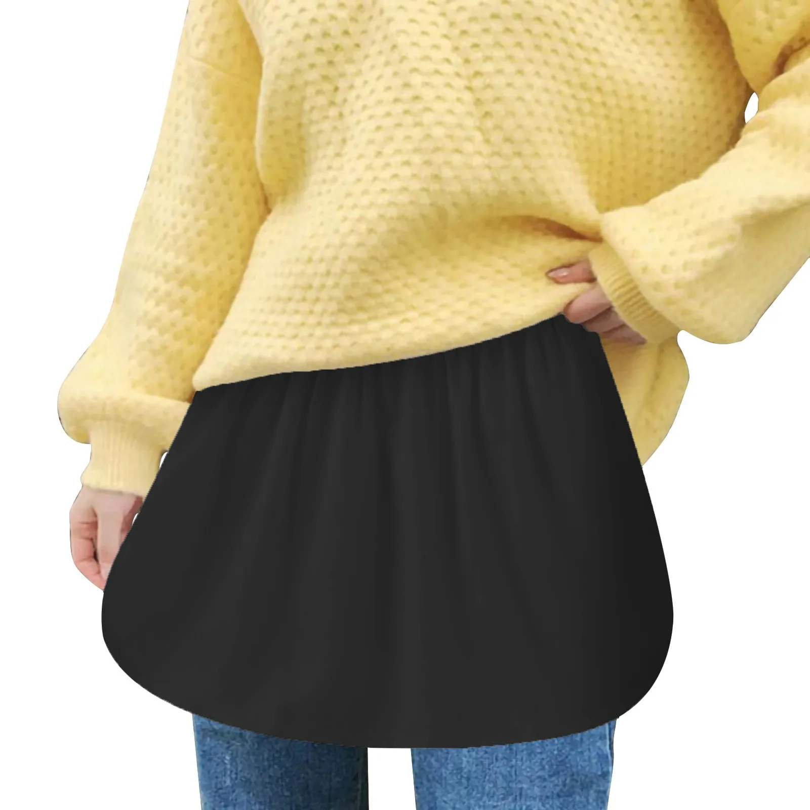 

Women Solid Color Skirt Elastic High Waist Loose Fit Elegant Fillibeg Summer Streetwear Vacation Clothing Matching Mini Jupes