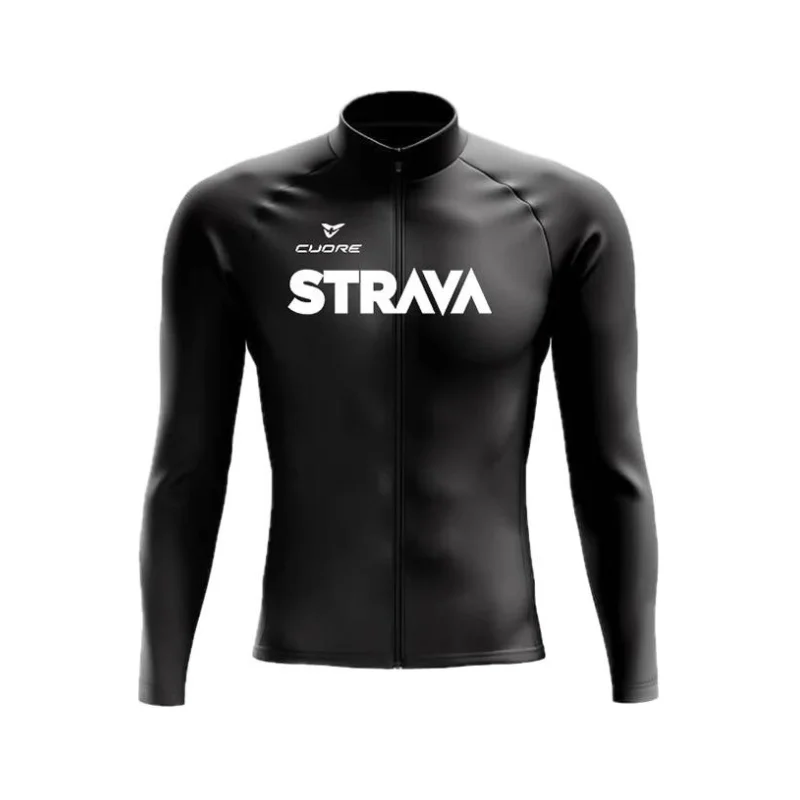 STRAVA Autumn Bike Apparel Men's Breathable Quick Dry Jacket Riding High Quality Custom Road Bike MTB Men's Cycling Jacket