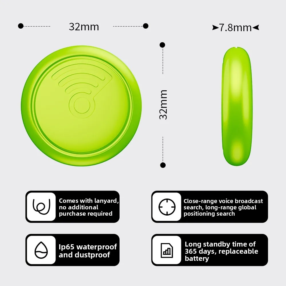 CD Mini AirTag Suitable for IOS Find My Smart Tag Anti-Lost Tracker Device IOS Global Locate Finder Pet Tracker