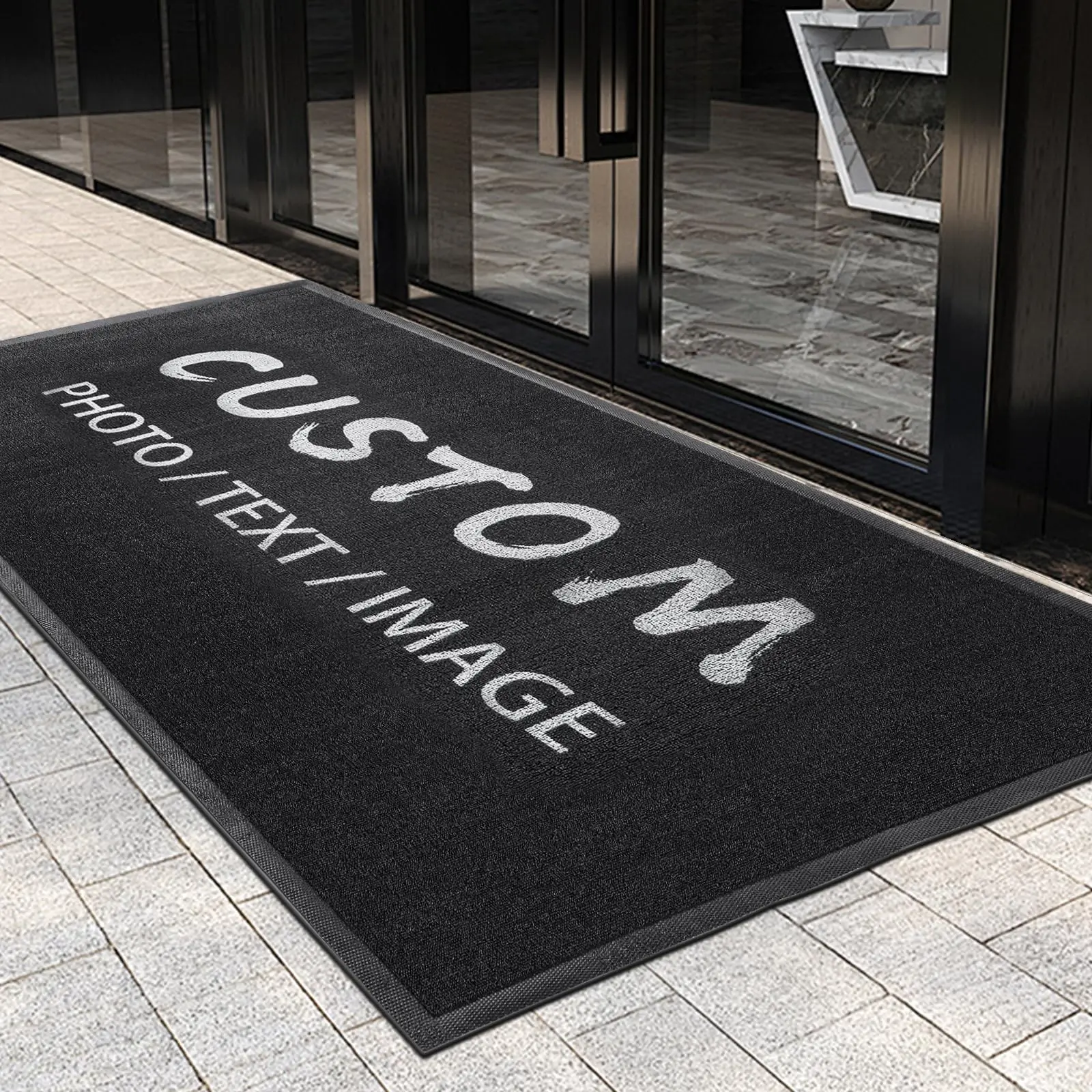 Custom Foot Mat Personalized Business Mat Carpet Entrance Doormat Indoor Outdoor Anti-Slip Rug Customization Branding Logo Mats
