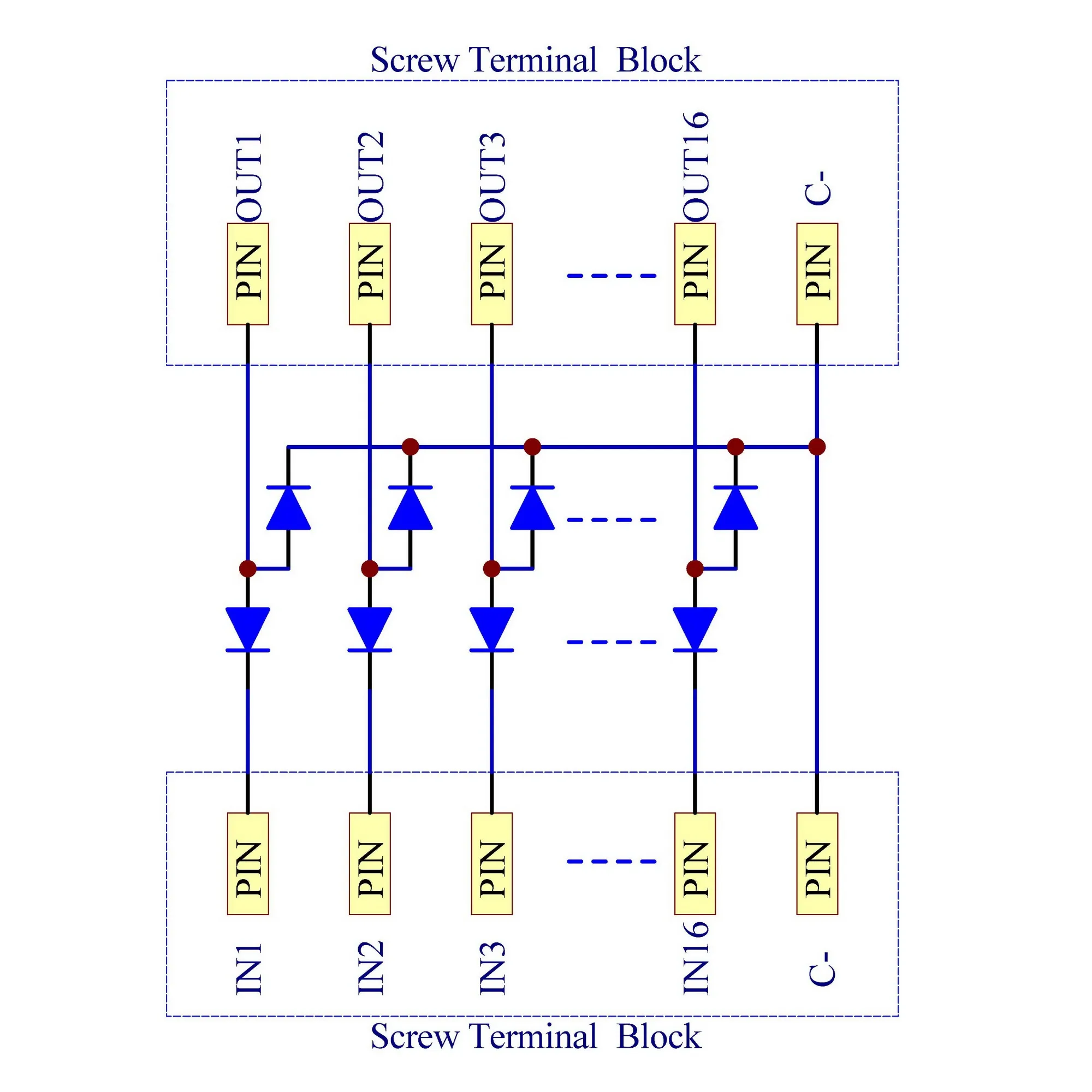 CZH-LABS Common Cathode DC Lamp Test Module, 16 Channels.