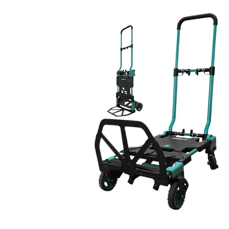

Pull Trolley Foldable Handling Household Shopping Express Flatbed Small Trailer