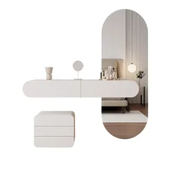 Dressing Table Modern Minimalist Bedroom  Dresser Wall Hanging  Makeup  Mirror Combination