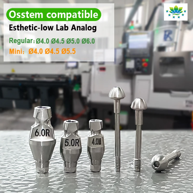 Closed Tray Impression Coping for Osstem Fixture Transfer Coping High Precision CNC Machined Dental Lab Custom Factory Direct