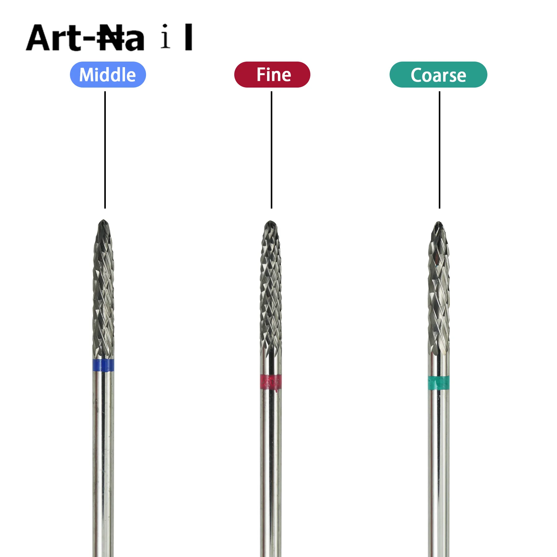 

1Pcs Ceramic Nail Drill Bits, 3/32'' (2.35mm), Nail File Drill Bit for Manicure Pedicure Cuticle Gel Nail Polishing Home Salon