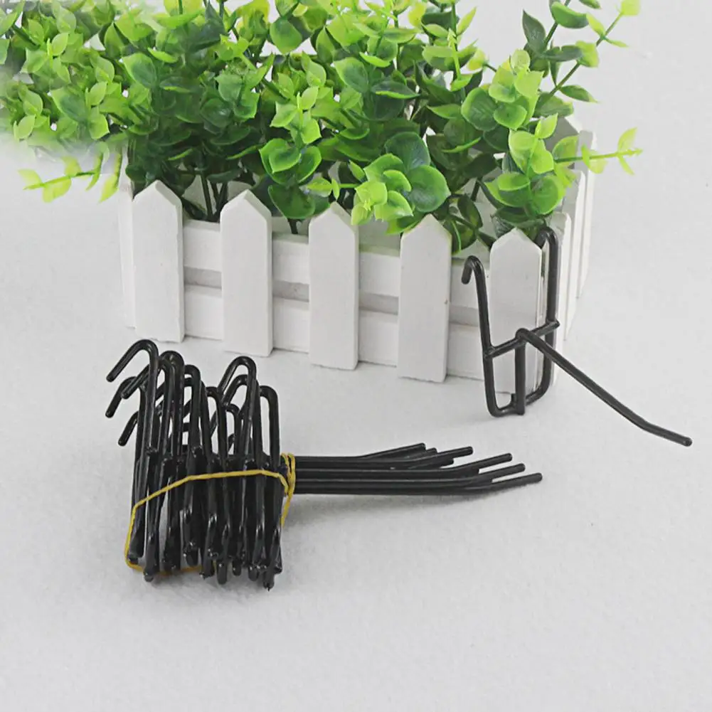 10Pcs Mesh Panel Hooks Mesh Hooks Metal Removable Hooks Convinent Hanging Hooks Hangers Key Storage Hanger Bathroom Hooks