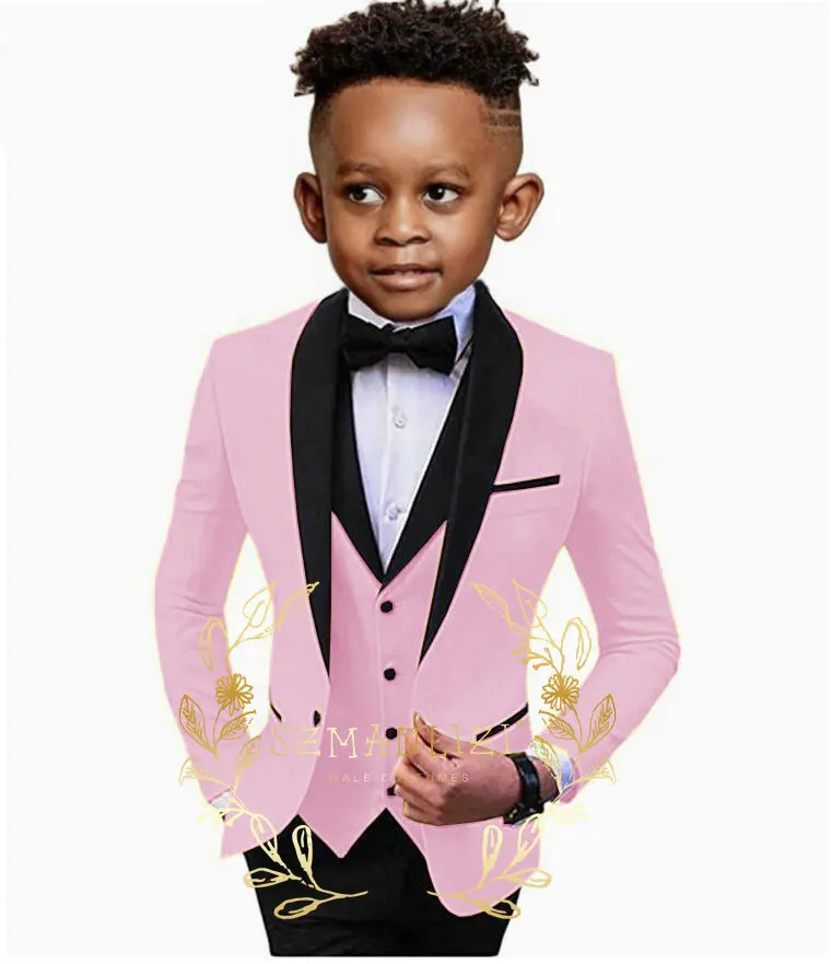 

Boys Wedding Suit Children Birhtday Photograph Dress Kids Fromal Blazer Set School Child Graduation Performance Costume תחפושת ב